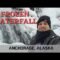 Winter Anchorage Alaska | Frozen Waterfall Hike Museum Mooses Tooth Pizza Day 2 Vlog